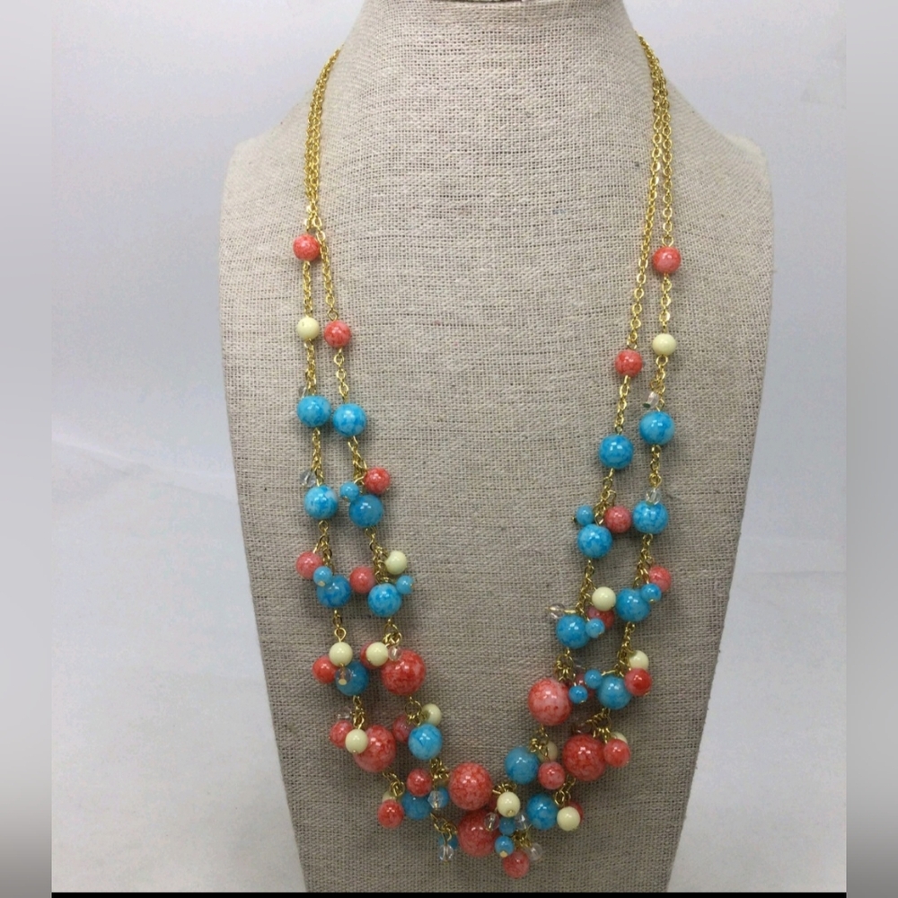 Joan Rivers Two Strand Cluster Bead Necklace in a Joan Rivers Classics